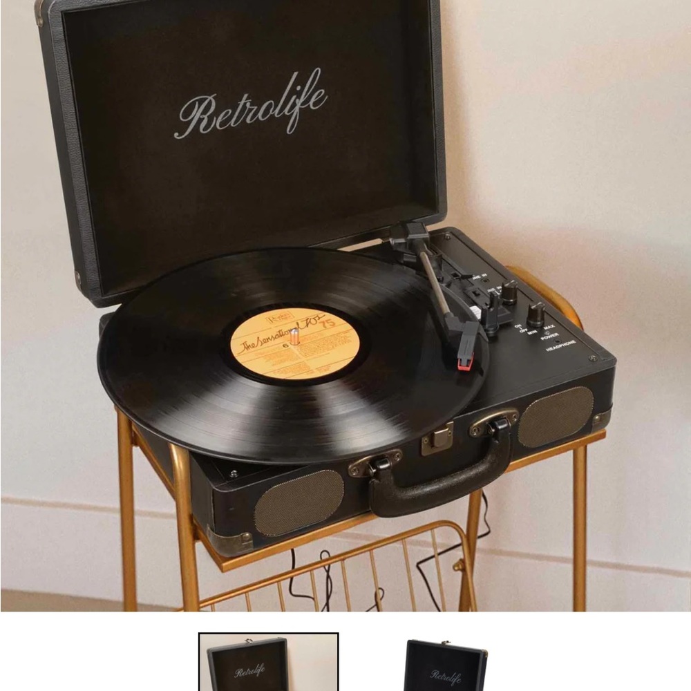 Black Vinyl Record Player